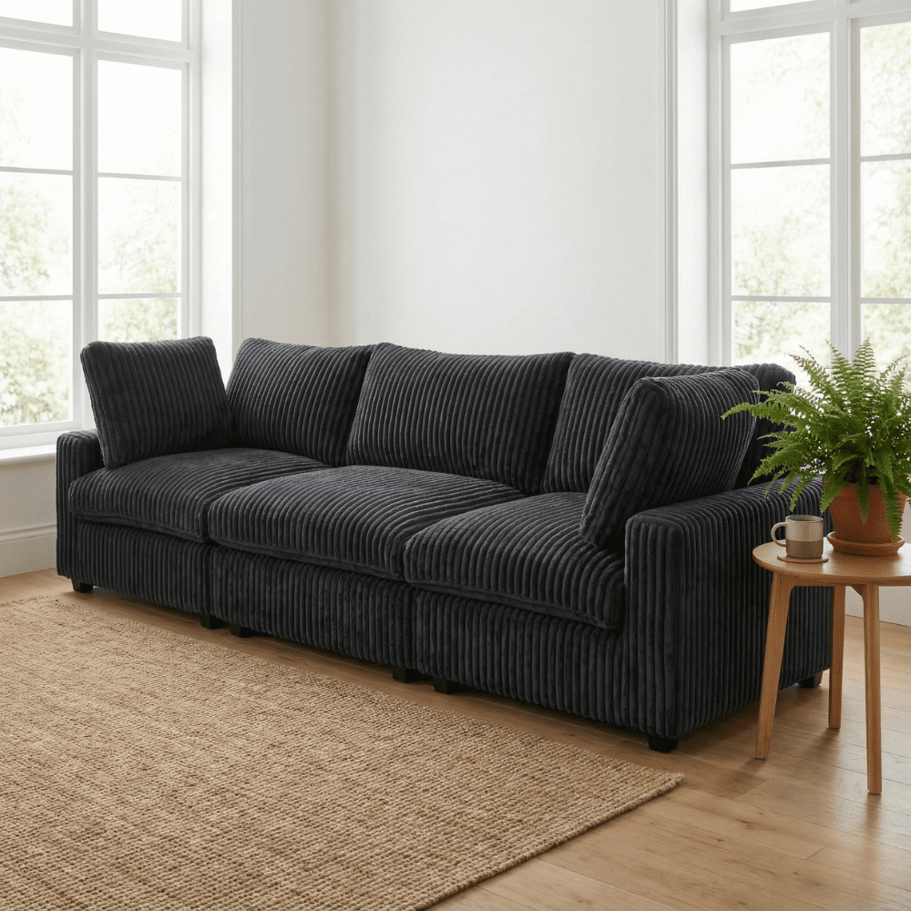 Marka Modular Corduroy Sofa - 3 Seater - Havinden