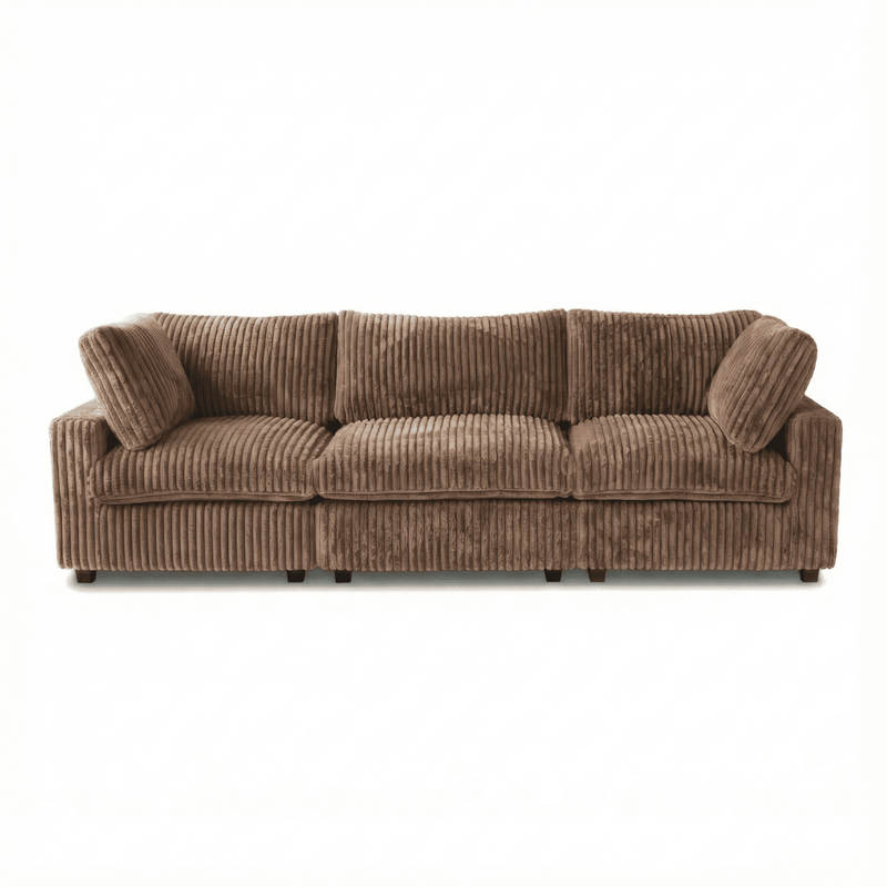 Marka Modular Corduroy Sofa - 3 Seater