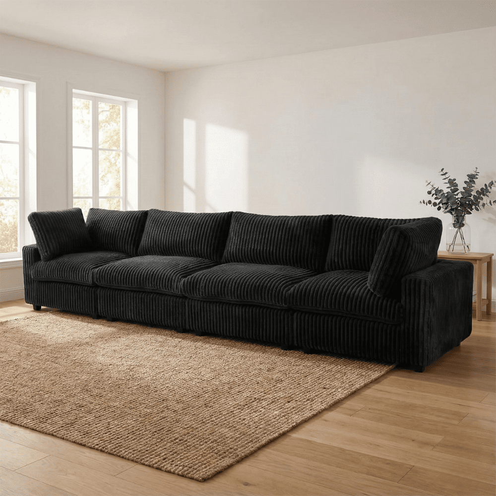 Marka Modular Corduroy Sofa - 4 Seater - Havinden