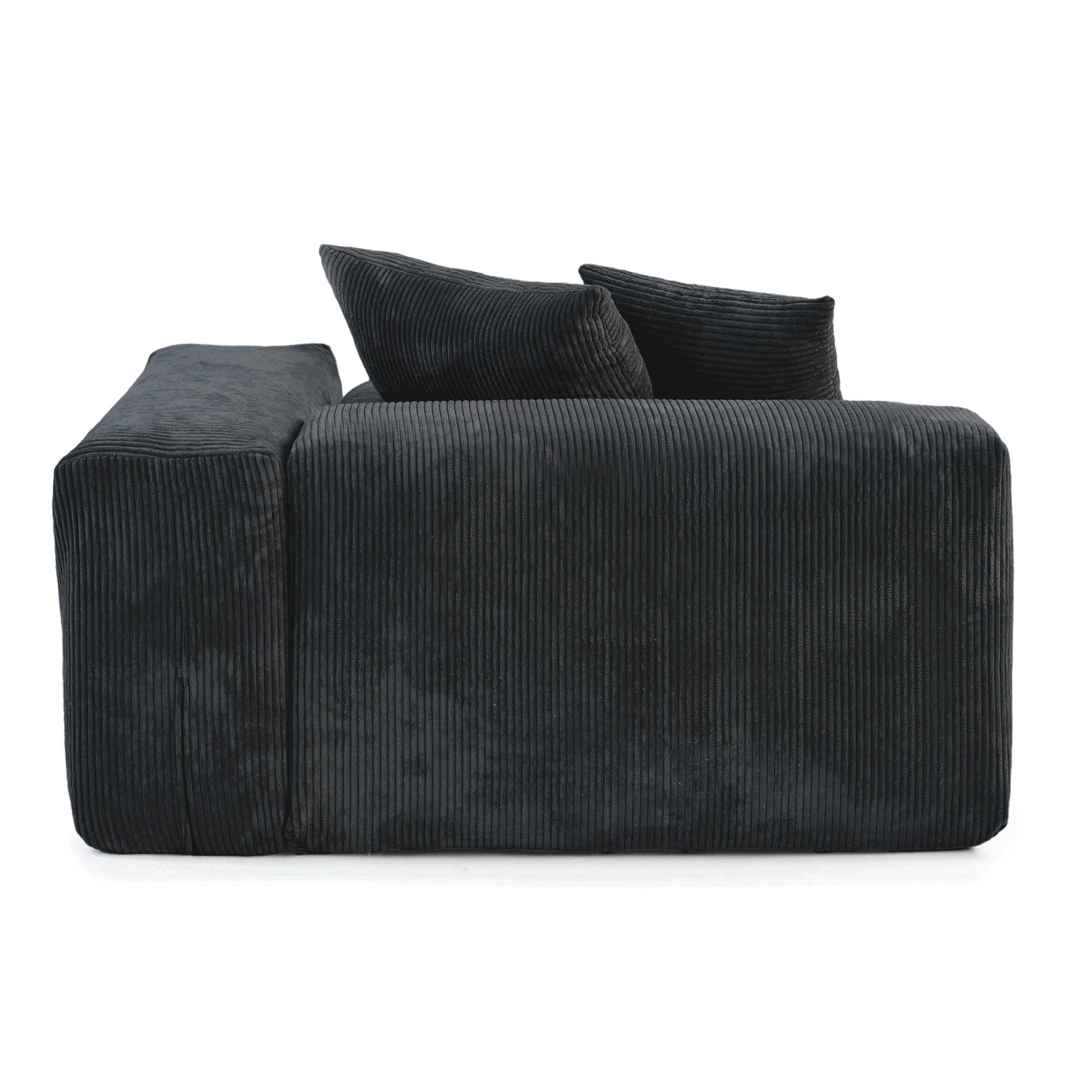The Rille Modular Corduroy Sofa - 3 Seater + Ottoman - Havinden