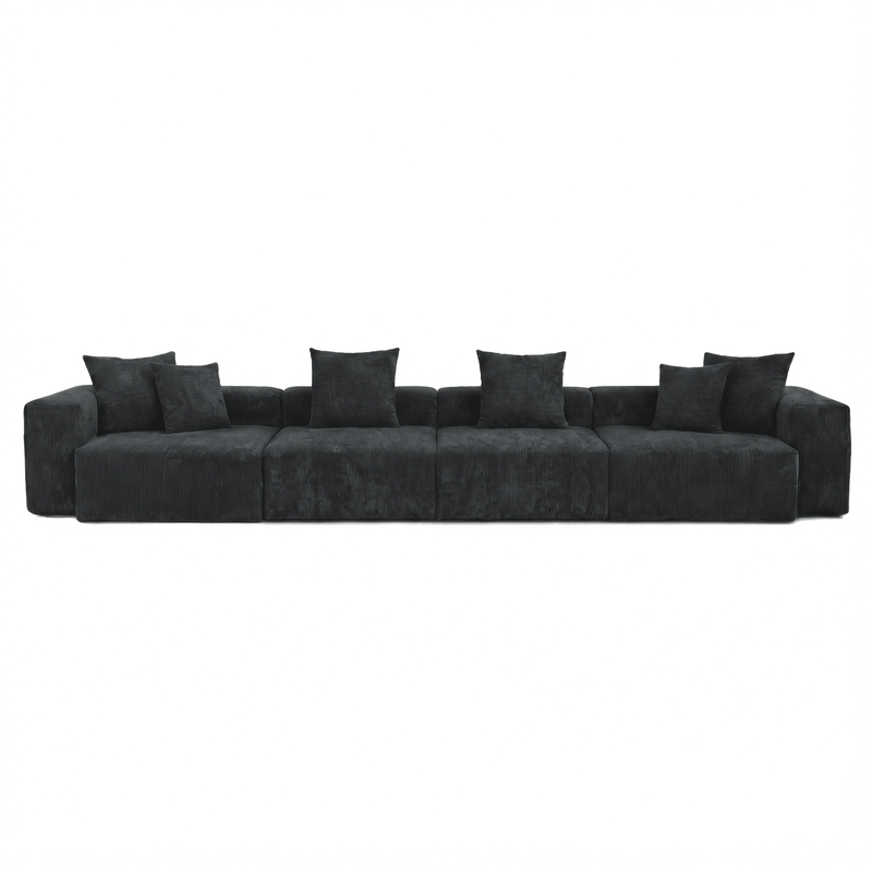 The Rille Modular Corduroy Sofa - 4 Seater
