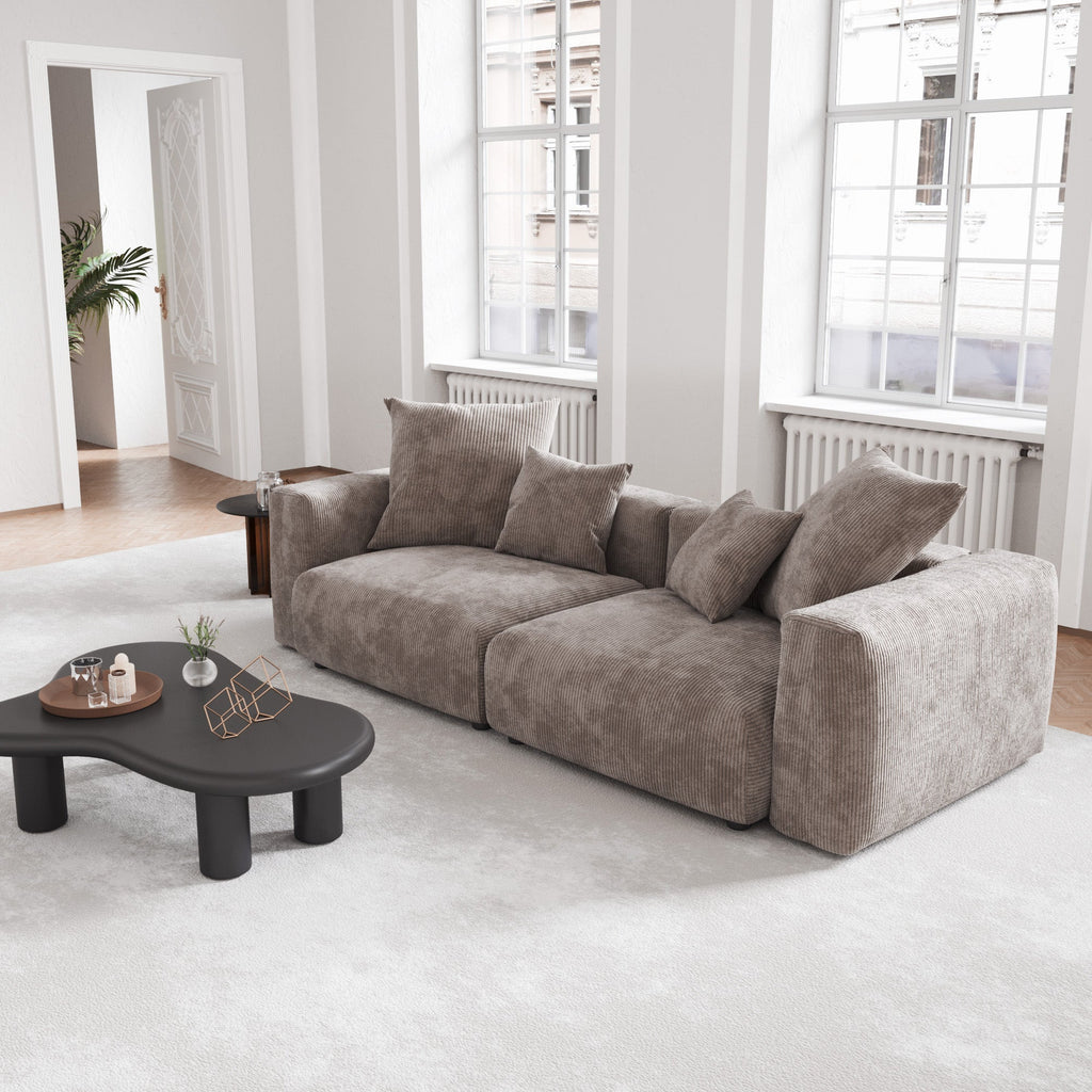 The Rille Modular Sofa Corduroy - 2 Seater - Havinden