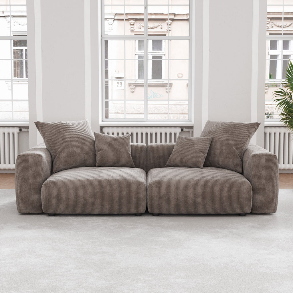 The Rille Modular Sofa Corduroy - 2 Seater - Havinden